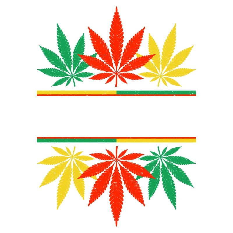 Vibrant Cannabis Leaf Pattern Design