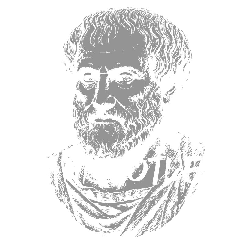 Aristotle Silhouette Portrait