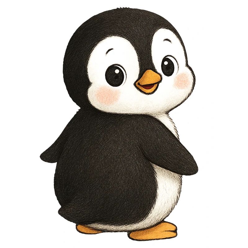 Pingouin Animal mignon Pôle Sud