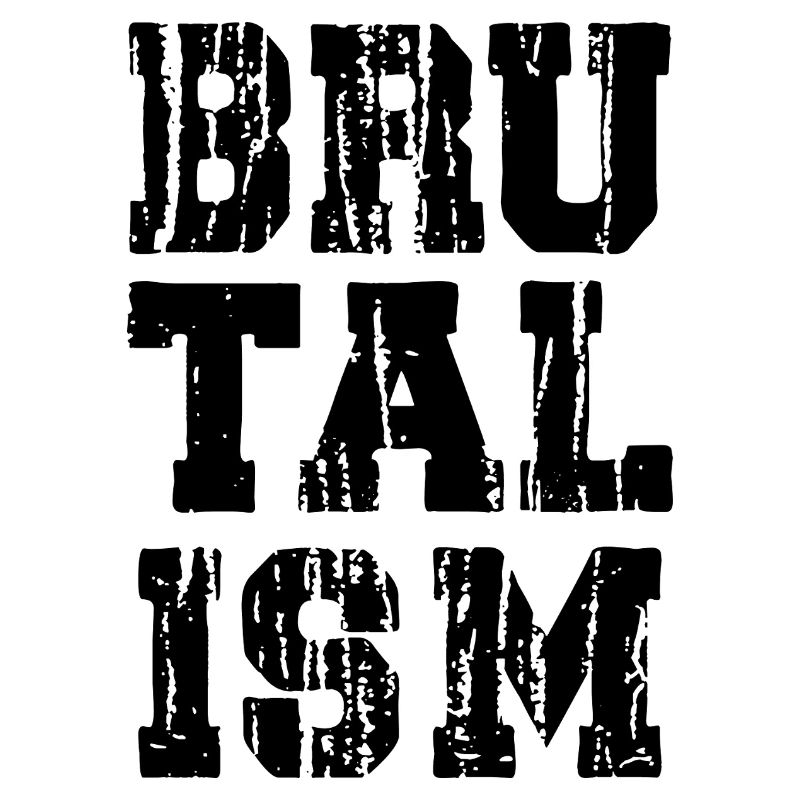 Brutalisme : Typographie dégradée et audacieuse