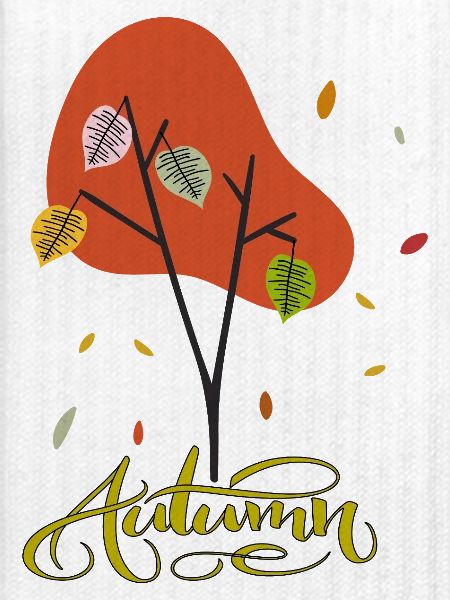 Herbstbaum mit farbenfrohen Blättern