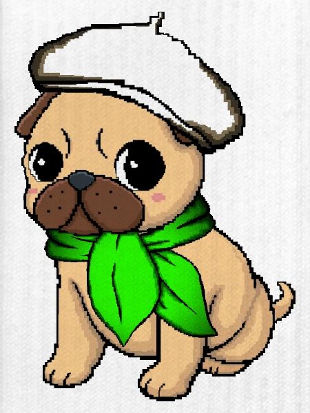 Beige Beret Mops