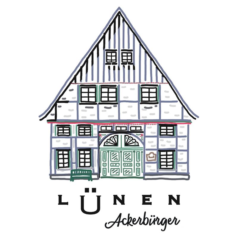 Lünen, maison à colombages Ackerbürger, quartier d’Unna