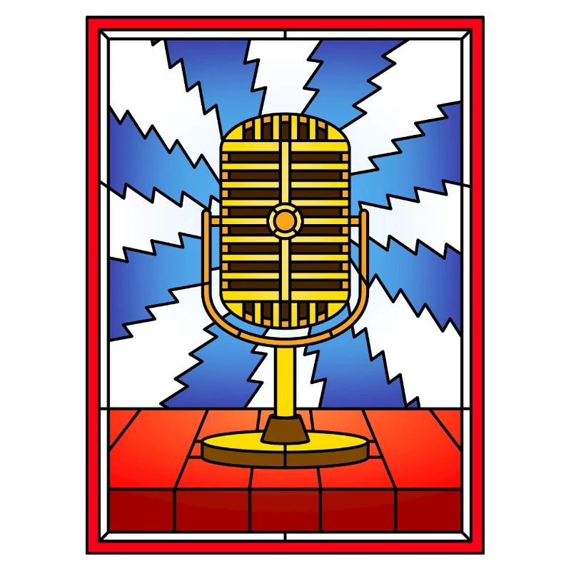 Conception rétro de vitrail micro