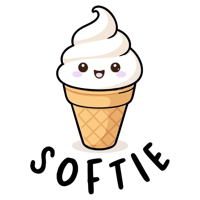 Softie Softeis Lover Eiscreme Icon Geschenk
