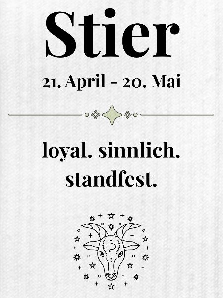 Stier Sternzeichen Eigenschaften