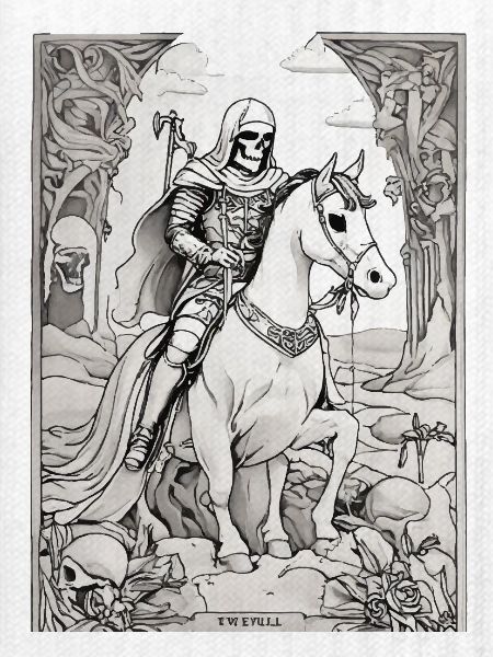 Todesreiter Tarot Illustration