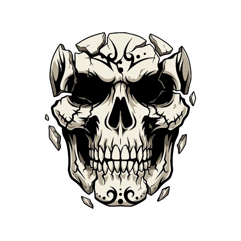 Splintering Skull – Gothic Graphics