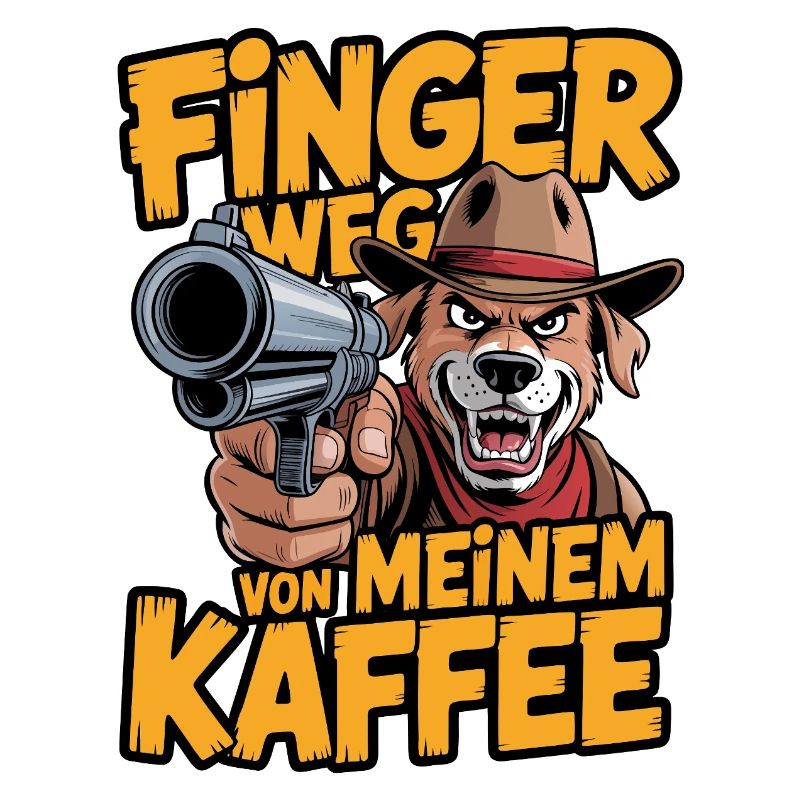 Éloignez-vous de mon café – chien de garde