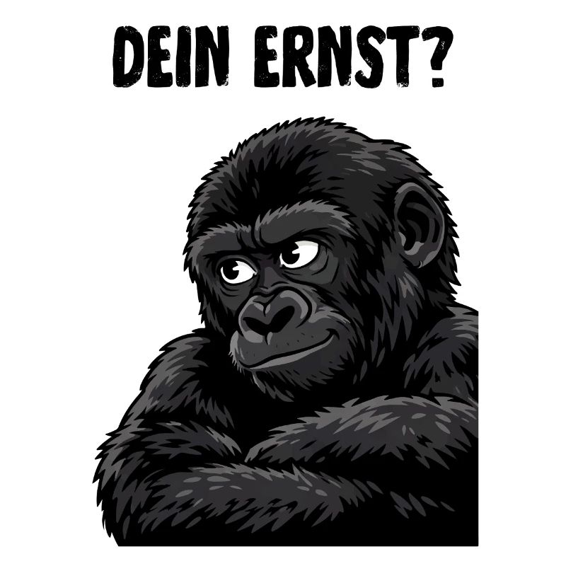 Affe mit skeptischem Blick - dein ernst?