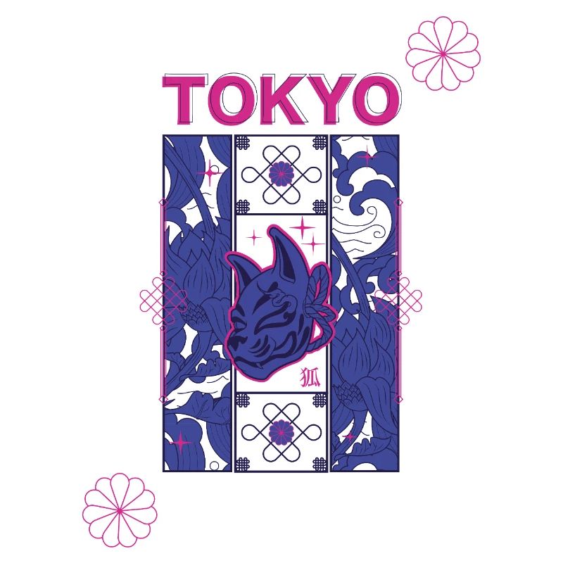 Conception du Kitsune Néon de Tokyo