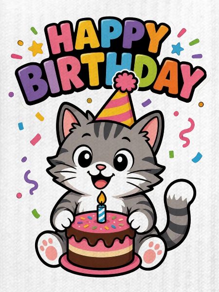 Happy Birthday cat