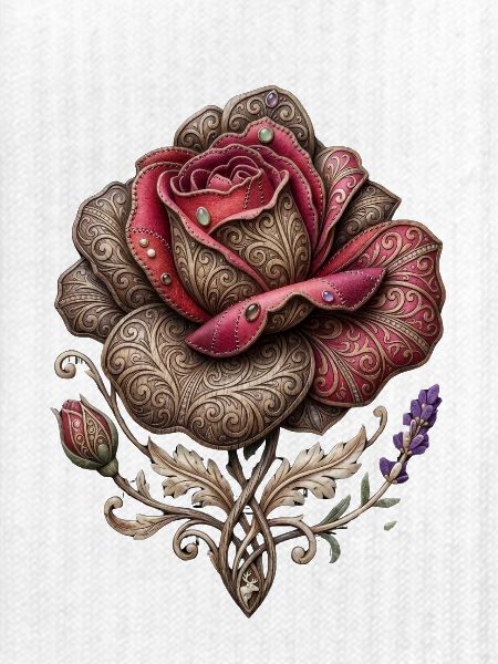 Schnitzte Rose