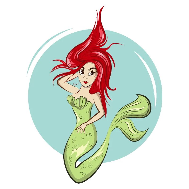 Logo de l’icône de la sirène Logo de l’icône de la sirène Logo du dessin animé