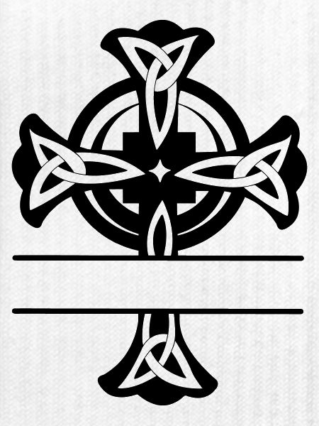 Keltisches Kreuz Logo oder Monogramm