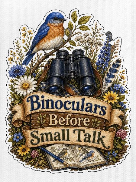 Binoculars Before Small Talk Wolken
