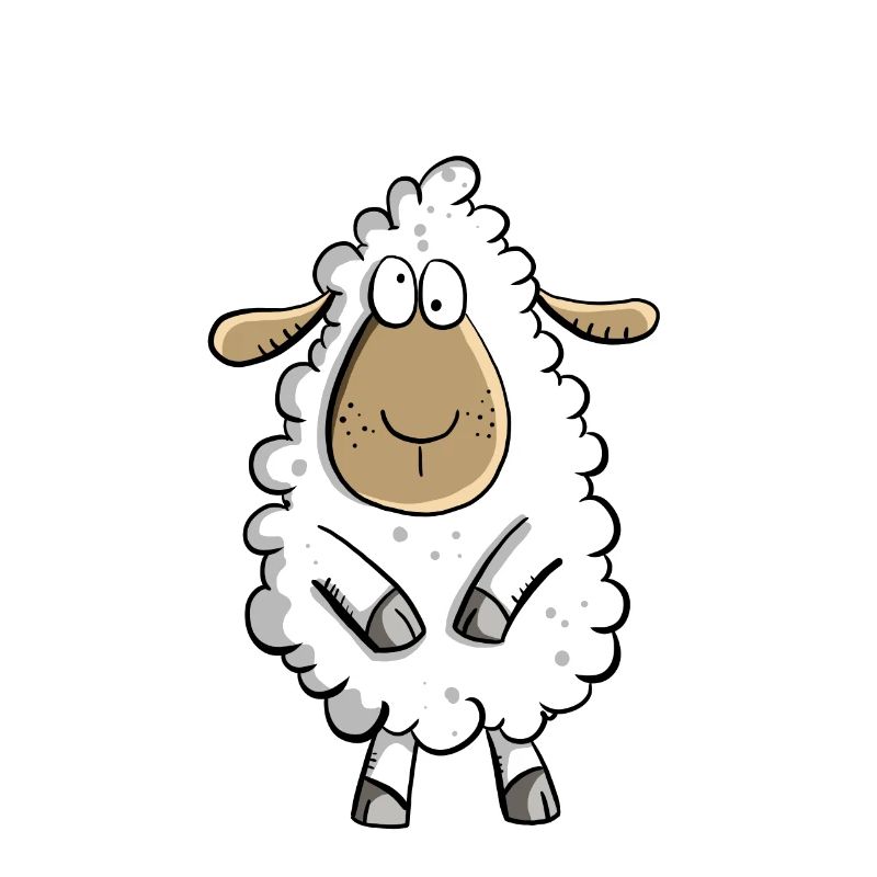 Echt Schaf I Cooles Schäfchen Comic Geschenk Fun