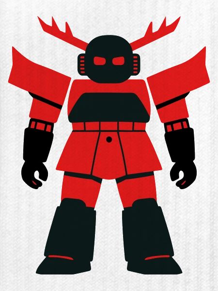 Samurai Robo mit Geweih