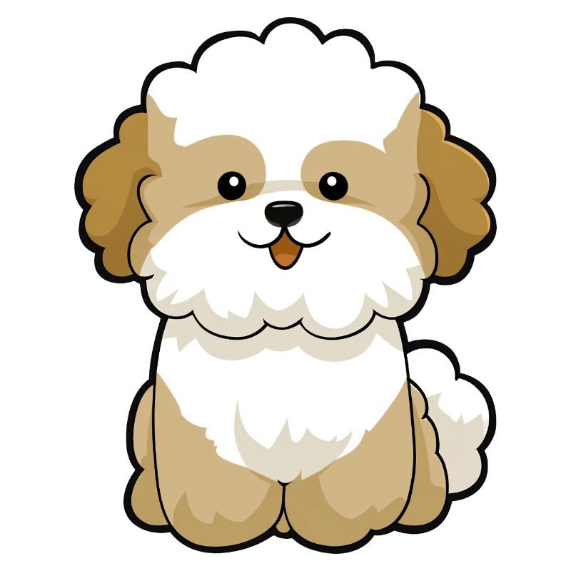 Chibi Pudel Pal Maskottchen