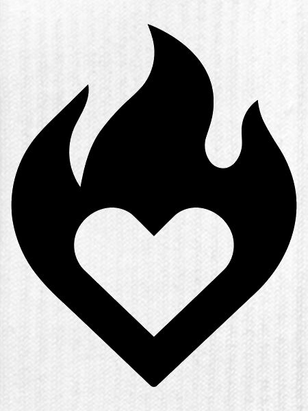 flammendes Herz