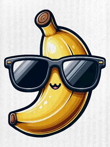 Coole Banane mit Sonnenbrille Design