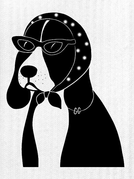 Beagle mit Stil