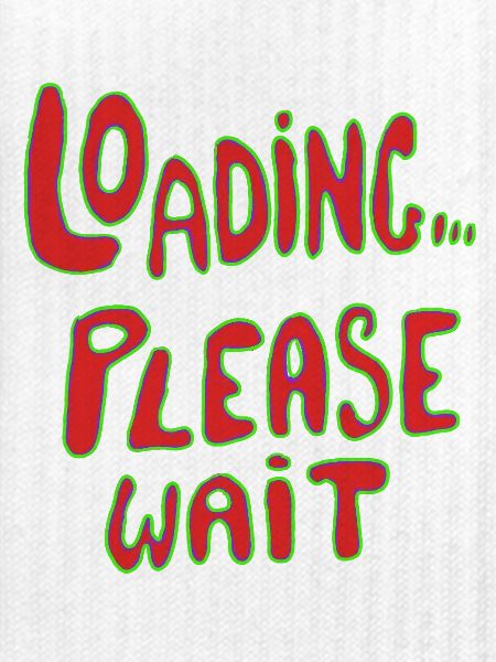 Lädt bitte warten Neon Retro Text