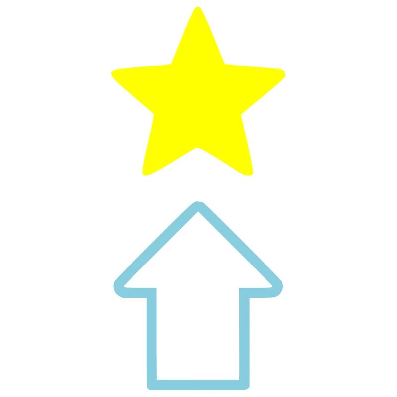 Stern Pfeil Comic Symbol