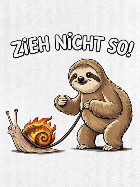 Fauler Kumpel zieht Schnecke
