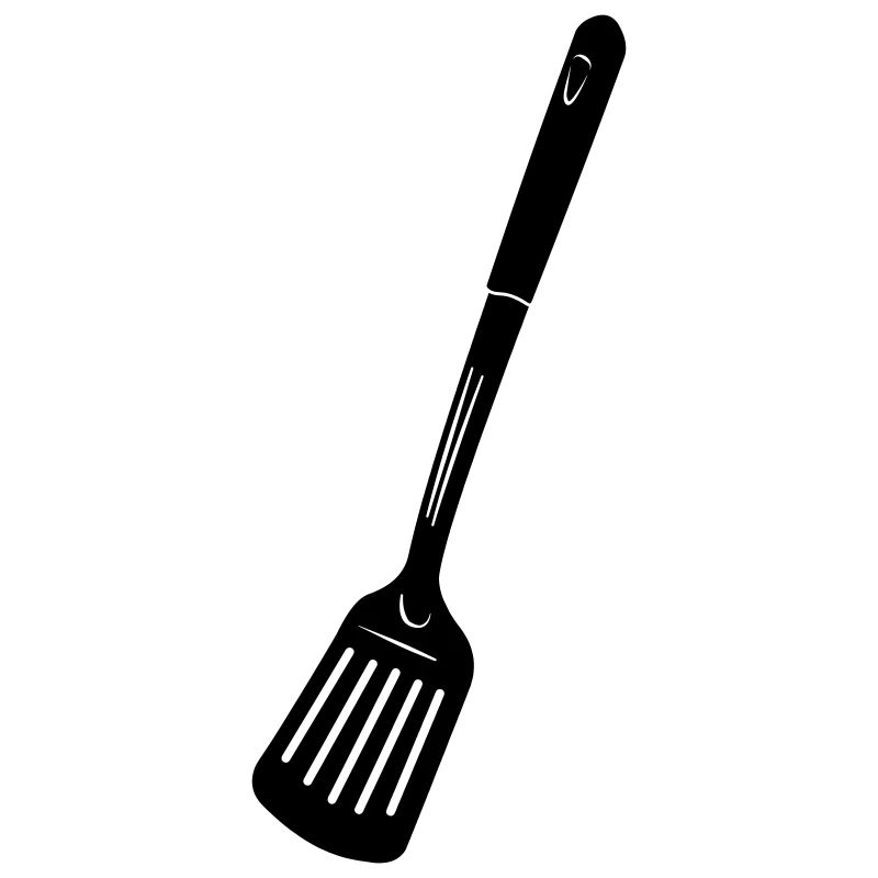 Küchenutensilien Fritteuse oder Backlöffel