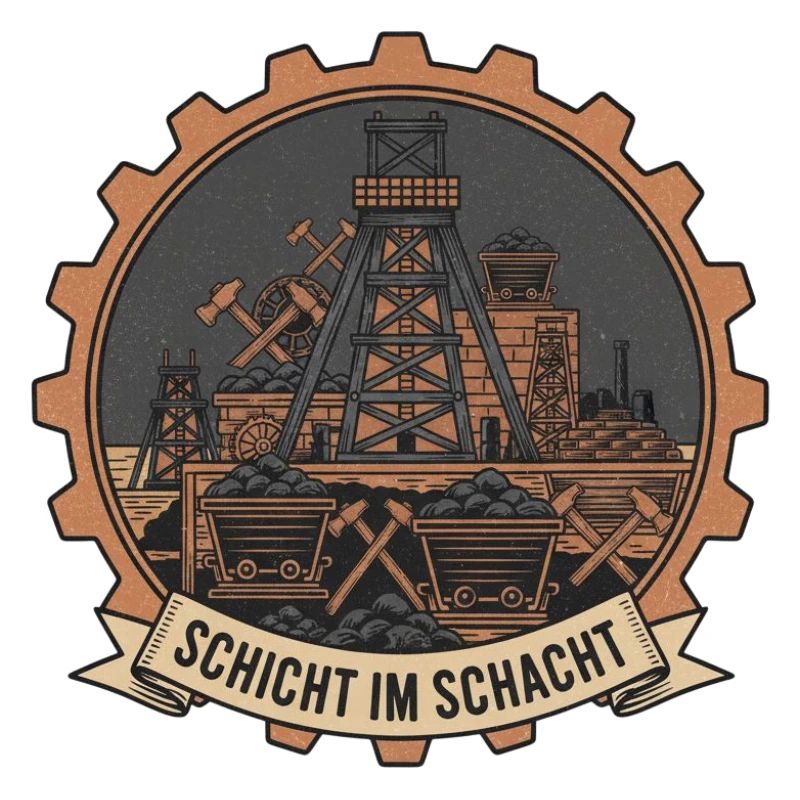 Shift in the Mine Badge Shaft