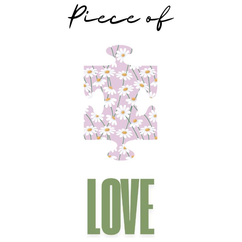 Daisy Puzzle Love Pattern