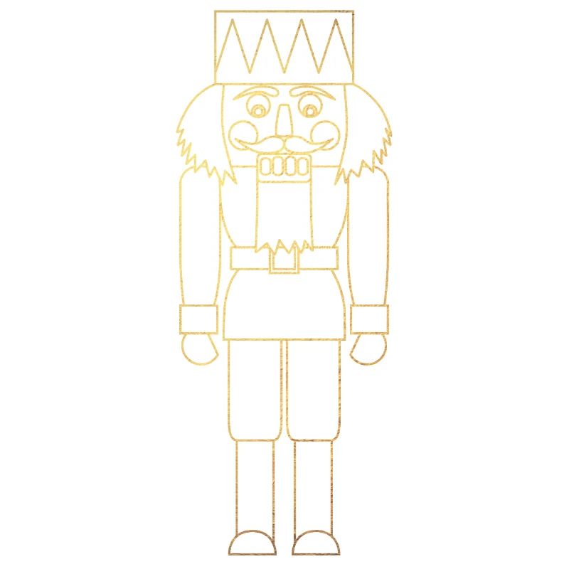 Nutcracker Gold Lines Christmas Christmas