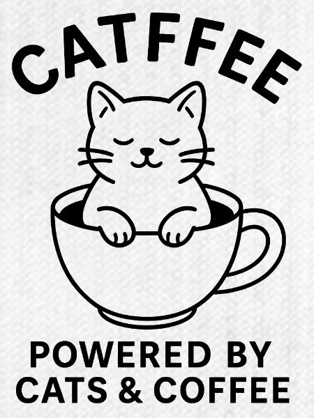 Katze im Kaffeebecher
