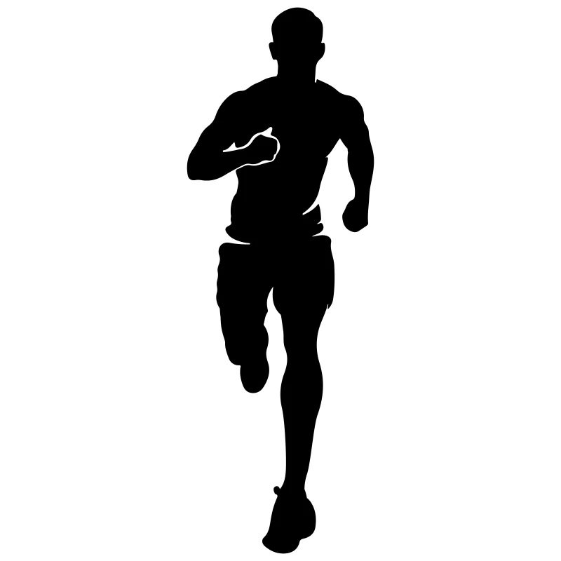 Marathon Runner Silhouette Marathon