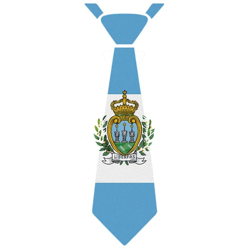 Cravate de Saint-Marin – Conception du drapeau