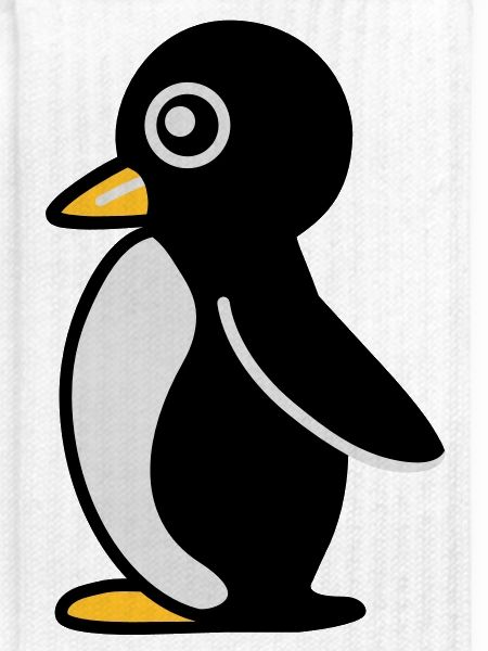 Minimalistischer Pinguin
