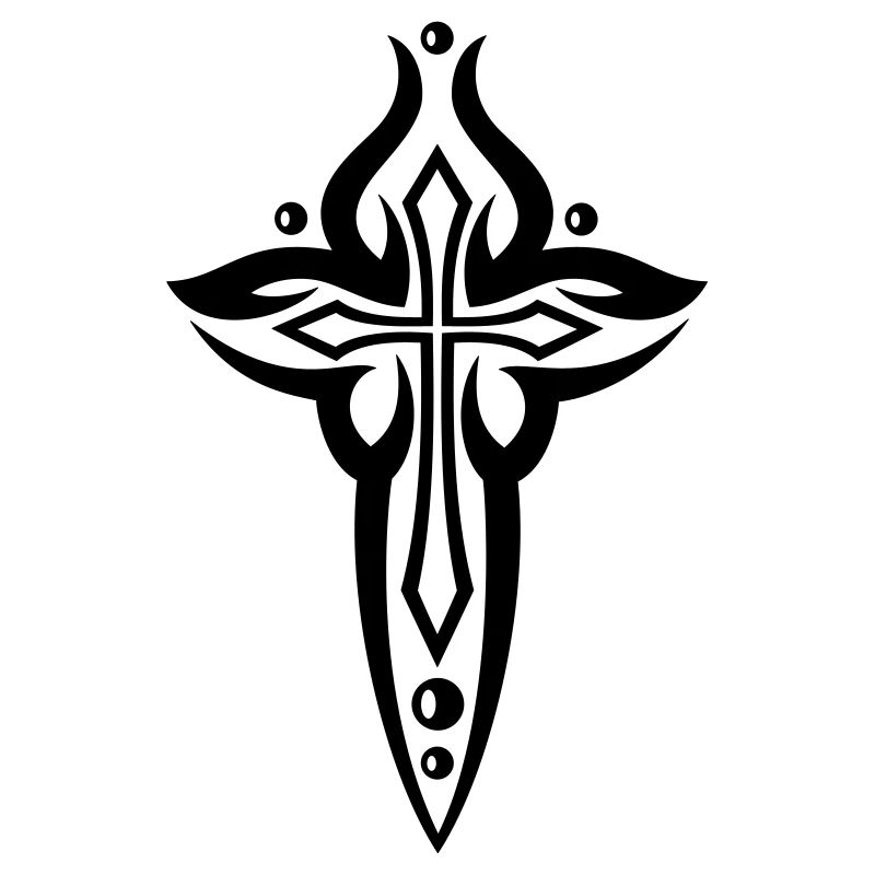 Croix, gothique, crucifix