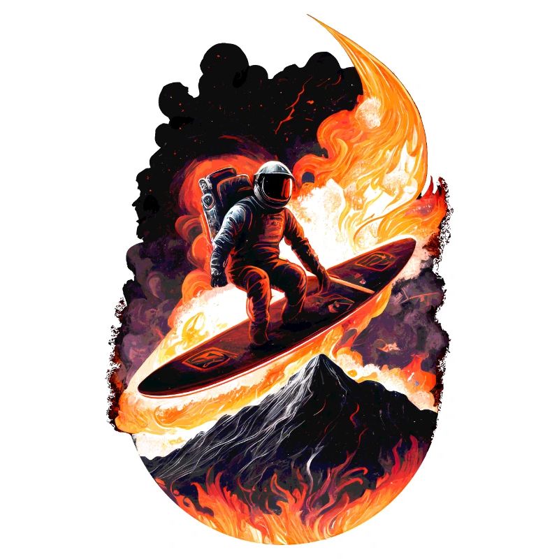 Astronaute de surf