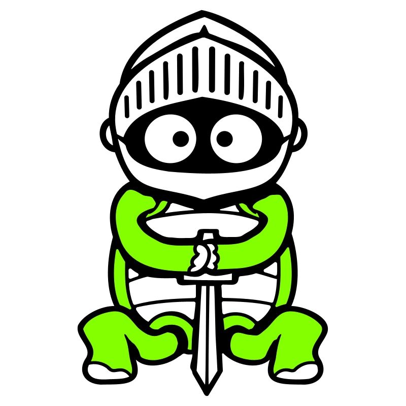 Turtle Knight Épée Fighter Armure Casque