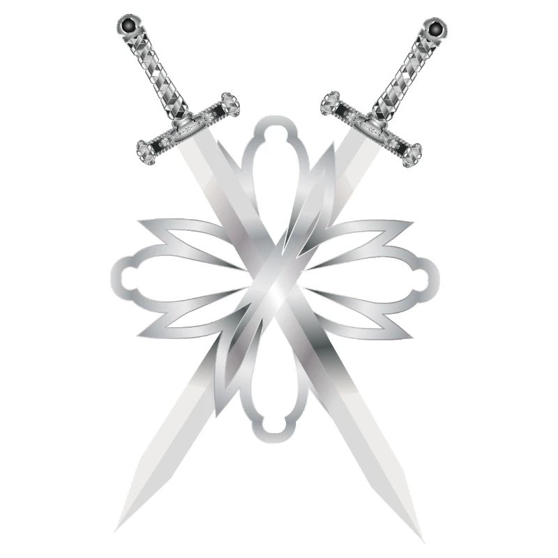 Deux épées ornées d’argent