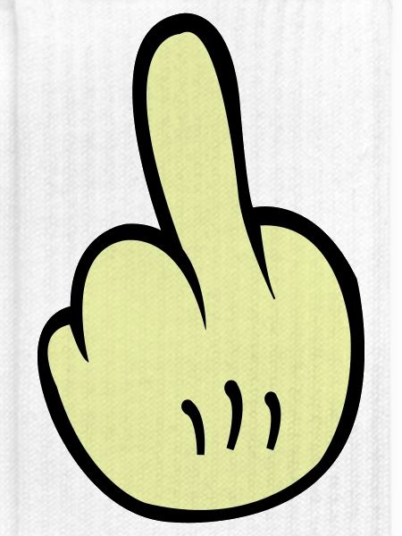 Mittelfinger Comic