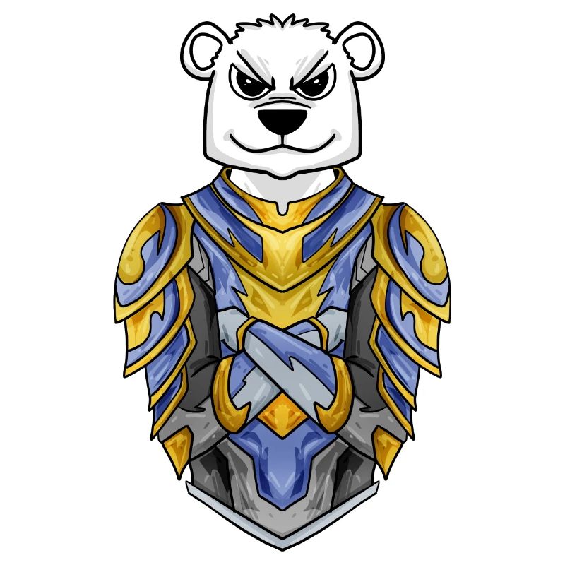 Ritter Eisbär cool Bär Polarbär