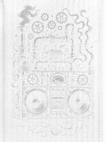 Steampunk Ghettoblaster-Zahnräder