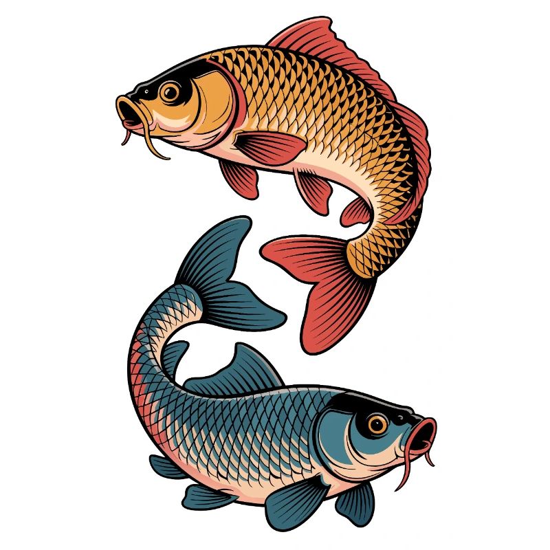Colored Carp Fish