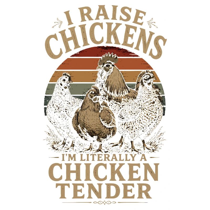 Humor Poules – Ich bin buchstäblich eine Chicken Tender Vin