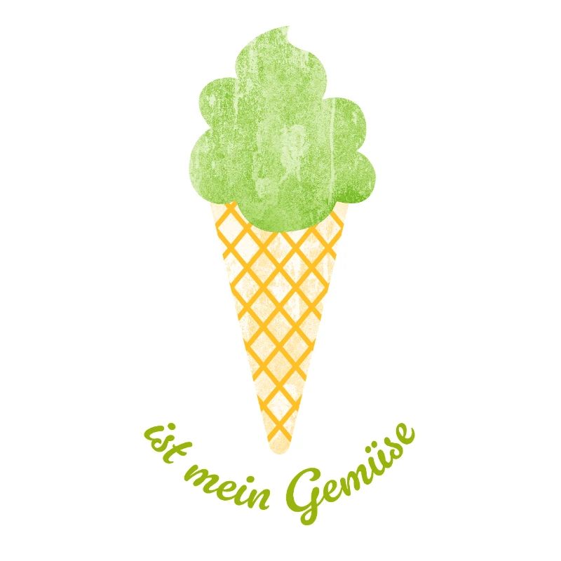 Eis Gemüse Veganer Eiscreme Sommer coole Sprüche
