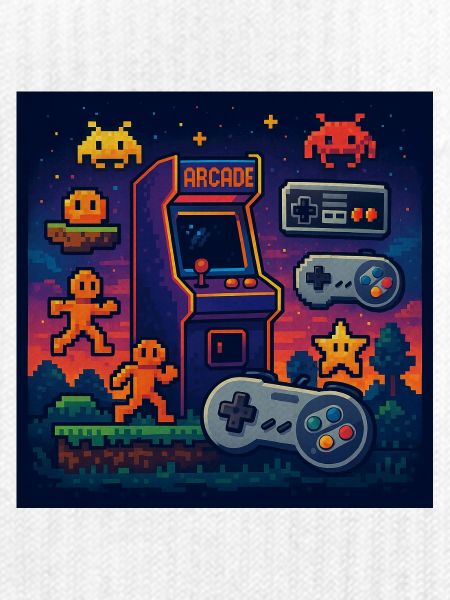 Retro-Pixel-Arcade-Gaming-Design
