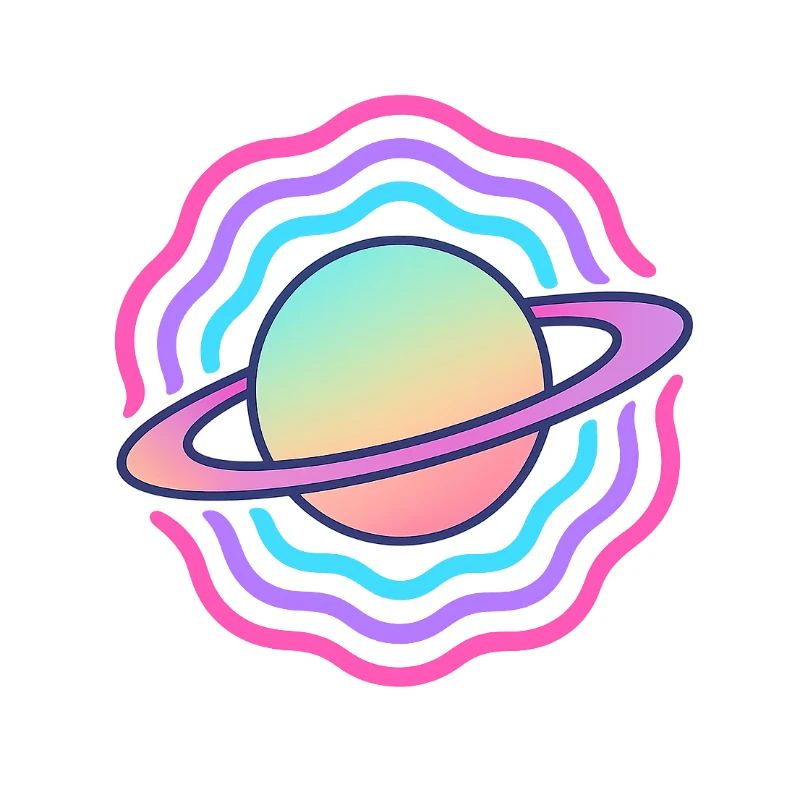 Cosmic Planet Stylized Galactic Sphere