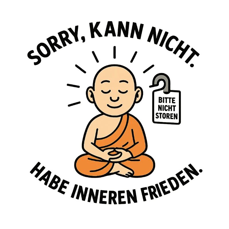 Innerer Frieden Mönch Spruch
